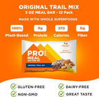 PROBAR - MEAL Bar, Original Trail Mix, Non-GMO, Gluten-Free, Healthy, Plant-Based, Whole-Food Ingredients, Natural Energy (12 Count)