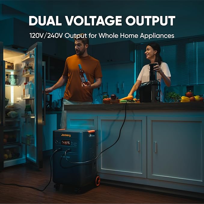 Jackery Solar Generator 5000 Plus Portable Power Station, 5040Wh LiFePO4 Battery with Jackery Explorer 300 Plus Portable Power Station, 288Wh Backup LiFePO4 Battery