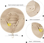 Sun Hats for Men Women Bucket Hat UPF 50+ Boonie Hat Foldable UV Protection Hiking Beach Fishing Summer Safari