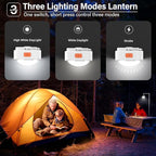 Rechargeable Camping Lights FLY2SKY 6Pcs White Tent Lights Mini Flashlight Portable LED Camping Lantern Survival Gear Camping Accessories for Hiking Backpacking Fishing Hurricane Emergency Outage