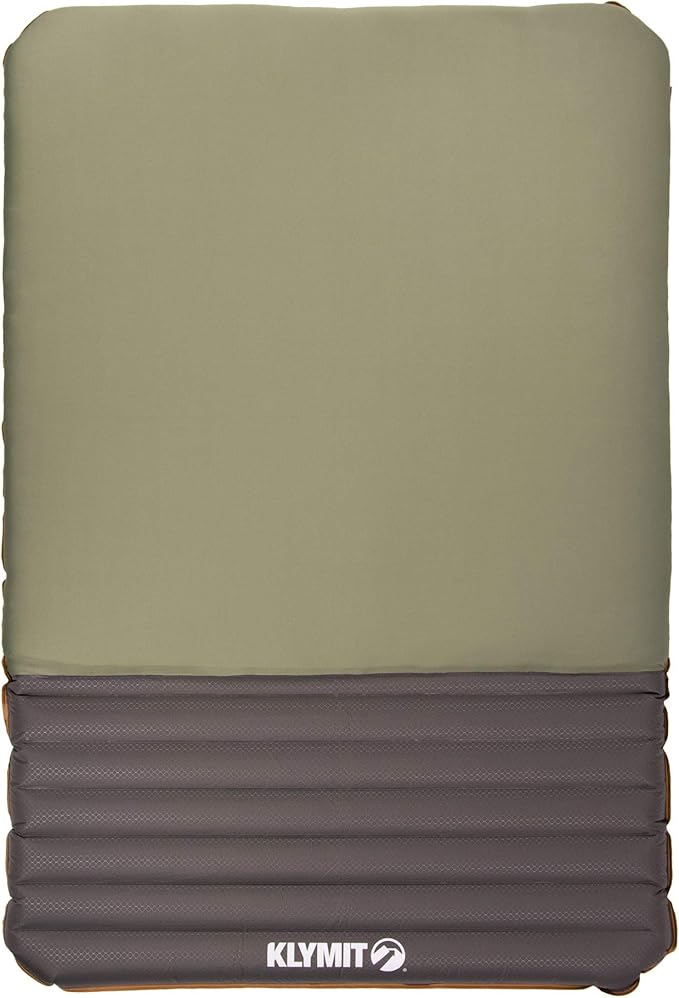 Klymit Klymaloft Extra Large Inflatable Air Bed, Sleeping Pad, Compact, Portable, Inflatable, Supportive, Hybrid, Airplane, Camping, Backpacking, Hammock, Pillow, Grey