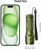 Lighting EVER LED Flashlights High Lumens, Small Flashlight, Waterproof, Adjustable Focus Flash Light for Outdoor, Emergency, AAA Batteries Included