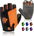 Bike Gloves for Men Women with Anti-Slip Shock-Absorbing Pad, Light Weight Half-Finger Cycling Gloves