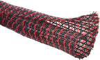 Alex Tech 25ft - 1/4 inch Cord Protector Wire Loom Tubing Cable Sleeve Split Sleeving For USB Cable Power Cord Audio Video Cable – Protect Cat From Chewing Cords - Blackred