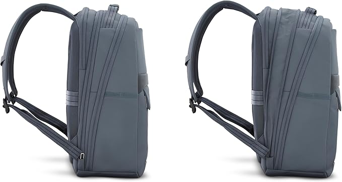 Samsonite Elevation Plus Backpack - Recyclex® RPET Body Fabric With Quick-Access Stash Pocket - Expands 1.5inches - AirTag™ Holder - Laptop Pouch - Slate