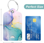 Rimilak 3 Pcs PU Leather Luggage Tags for Suitcase, Travel Cruise Luggage Tag with Privacy Flap, Name ID Label and Metal Loop for Women Men Baggage Handbag School Bag Backpack, Purple Marble