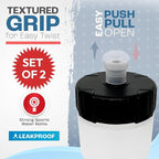 50 Strong Sports Water Bottles – Reusable 22 oz BPA-Free Plastic Bottles with Pull Top Cap – Made in USA – Top Rack Dishwasher Safe – Fits Most Bike Cages Brand