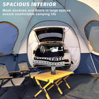 UNP SUV Dome Tent for Camping, Outdoor 6 Person Car Camping Tent, Easy Set Up SUV Tailgate Tent with Rainfly 10' x 10' Vehicle Camping Tent