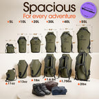 Earth Pak Waterproof Dry Bag - Roll Top Waterproof Backpack Sack Keeps Gear Dry for Kayak with Waterproof Phone Case