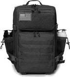 QT&QY 25L/45L Military Tactical Backpack For Men Molle Daypack 3 Day Bug Out Bag Hiking Rucksack With Bottle Holder