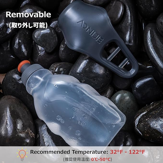 Azarxis Running Water Bottles Flask BPA Free Leakproof Hydration Vest Packs Waist Belt Replacement for Triathlon Marathon Hiking Cycling Climbing Runner