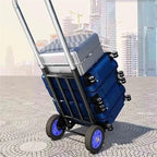 Large Folding Hand Truck Portable Retractable Trolley for Shopping Camping and Transport Magic Trailer Luggage Cart for Easy Household Handling