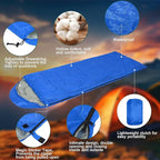 Macarrie 6 Pack Camping Sleeping Bags Bulk for Adults, 4 Season Cold Weather Sleeping Bag with Compression Sack Lightweight Waterproof Essential Gear for Backpacking Hiking Travel