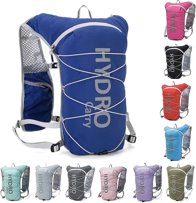 Lightweight Running Vest for Women and Men Hydration Backpack Pack with 1.5L Water Bladder Bag for Hiking Trail Running Gear Cycling Marathon