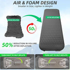 Self Inflating Sleeping Pad with Electric Pump, 4”Ultra-Thick Memory Foam Camping Mattress Pad, Ultralight Camping Sleeping Pad, 9.5 R-Value Insulated Sleeping Mat for Car Travel