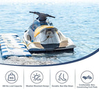 Foldable 2-Step Rope Ladder, 660lbs Strength, Portable Outdoor Climbing Marine Boarding Ladder for Inflatable Boats, Fishing Boats, Kayaks, Motorboats, Canoeing