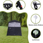 Nice C Camping Shower Tent, Instant Pop Up Privacy Changing Tent, Outdoor Shower Enclosure, Toilet Tents, Camping Bathroom, Oversize (2 Room)