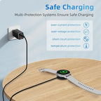 USB C Galaxy Watch 7 Charger Compatible with Samsung Galaxy Watch 7/6 Classic/6/5 Pro/5/4/4 Classic/3/Active 2/Active, Portable Wireless Charging Dock 3.3FT…
