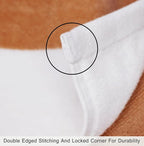 COTTON CRAFT Hooded Beach Towel - Oversized XXL 35x84 Towel with Hood for Adults - The Big Kahuna 7 Foot Beach Blanket Towel - Big & Tall Soft 100% Cotton Velour - Pool Bath Wrap - Cabana Stripe Linen