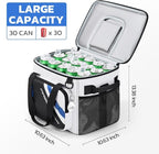 Maelstrom Cooler Bag, 30 Cans Beach Cooler, Large Leakproof Insulated Soft Cooler with Bottle Opener, Ice Chest, Portable Collapsible Cooler for Travel, Camping, Shopping
