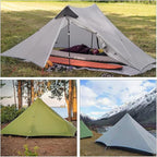 Ultralight Tent 3-Season Backpacking Tent 1 Person/2 Person Camping Tent, Outdoor Lightweight LanShan Camping Tent Shelter, Perfect for Camping, Trekking, Climbing, Hiking