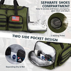 Tactical Gym Bag for Men，50L Large 3 in 1 Sports Duffle Bag with Shoes Compartment for Travel,Water Resistant Travel Backpack Weekender Overnight Bag with Wet Pocket for Women