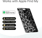 【2 Pack】 OMNIGEARI (iOS Only) 2025 New Wallet Tracker Card for Apple Find My [Apple MFi Certified] 0.07 inch Super Slim 1 Year Battery Bluetooth Smart Finder GPS Item Locator for iPhone iPad