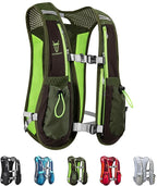 UTOBEST Running Vest, 5L Hydration Vest Lightweight, Breathable and Sweatproof Running Backpack, Adjustable Running Hydration Vest for Trail Running Marathon Race Jogging Cycling