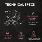 Gas One GS-8300 - Camp Stove Compact Butane Stove with Carrying Case - Foldable Portable Stove