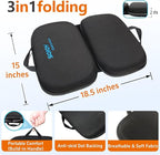 Sojoy iGelComfort 3 in 1 Foldable Gel Seat Cushion Featured with Memory Foam (A Must-Have Travel Cushion! Smart, Easy Travel Cushion) (Size: 18.5“ x 15" x 2")