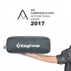 KingCamp Camping Cot,Folding Portable Ultralight Compact Cots for Outdoor Backpacking Travel,Sleeping Cots for Adults Hiking Mountaineering with Pillow and Storage Bag,Lounging Cot Grey