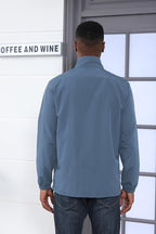 Men's Casual Quarter Zip Pullover Golf Windbreakers Athletic Lightweight Jacket Hiking Running Sweatshirt with Pockets