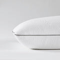 Saatva Graphite Memory Foam Pillow - Cooling Comfort & Contouring Support Ideal for Side Sleepers - Removable & Machine-Washable Cotton Knit Cover - King (34"x16") 1 Pack