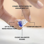 Eargasm High Fidelity Earplugs: Portola Festival Edition - Noise Reducing Ear-Plugs for Hearing Protection at Music Festivals, Loud Environments, Concerts, Live Events, Sporting Events