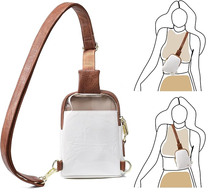 INICAT Sling Bag for Women Touchscreen Small Crossbody Cell Phone Purse Fanny Pack