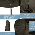 Sun Hat for Men Women with Neck Flap,UPF 50+ UV Protective Hiking Fishing Hats,Wide Brim Sun Hat for Women&Men