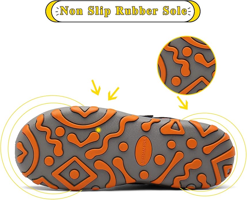 Mishansha Boy's Girl's Hiking Shoes Low Top Sneakers Outdoor Trekking Walking Climbing Running Shoes