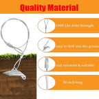 30 inch Ground Earth Anchors with Rod, Arrow Shed Anchor Kit for Securing Camping Tents, Sheds, Swing Sets, Greenhouses – Easy to Use, 6-Pack Heavy Duty Tree Stakes Retaining Wall Anchors