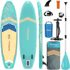 Paddle Board, Inflatable Stand Up SUP Paddle Boards for Adults & Youths of All Skill Levels, Wide & Non-Slip Deck Design Blow Up Paddleboards with Premium Accessories & Storage Bag