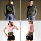 CXWMZY Fanny Packs For Women & Men Waist Pack Hip Bum Bag with Multi-Pockets Large Capacity Waterproof Casual Bum Bag for Disney Traveling Casual Cycling Running Hiking (Army Green)