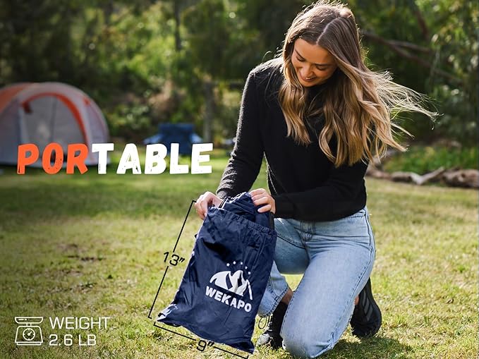 WEKAPO Inflatable Sun Lounger, Air Sofa, Hammock, Portable, Waterproof and Leak-Proof, Ideal for Backyard, Beach, Travel, Camping, Picnics and Music Festivals