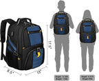 YOREPEK Travel Backpack, Extra Large 50L Laptop Backpacks for Men Women, Water Resistant College Backpack Airline Approved Business Bag with USB Charging Port Fits 17 Inch Computer, Roy Blue
