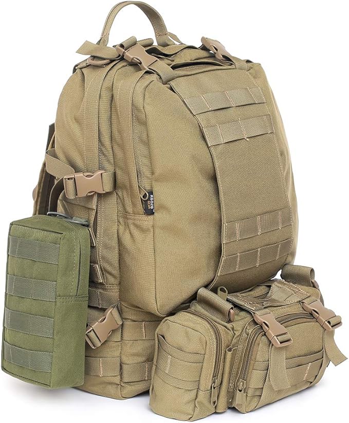 Tacticool 2 Pack Molle Pouches - Tactical Compact Water-Resistant EDC Pouch