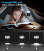 LIBERRWAY Electric Air Pump for Inflatables - Rechargeable Tiny Pump - Cordless Portable Air Pump with Camping Lantern, Quick-Fill Air Mattress Pump for Camping, Pool Floats