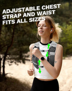Running Vest for Women and Men, Hydration Running Backpack, Runners Vest, Hydration Vest for Walking, Marathon, Hiking