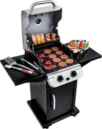 Char-Broil Performance Series Convective 2-Burner Cabinet Propane Gas Stainless Steel Grill - 463673519P1