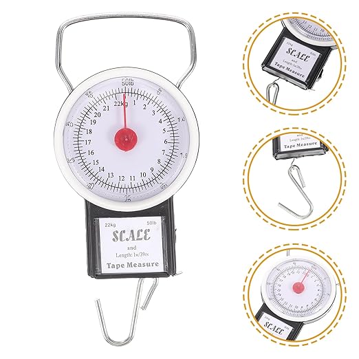 DOITOOL Portable Digital Hanging Luggage Scale with Hook, 50lb Handheld Electronic Suitcase Weight Scale for Travel and Shipping