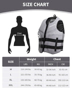 Owntop Swim Vest Adult Water Sport Vest Neoprene Floaties for Swimming, Boating, Kayaking, Fishing | Adjustable Zipper Dual Buckle Foldable Buoyancy Jacket