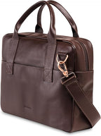 Nordweg Nomad Leather Briefcase NW080A – Leather Bag for Work & Travel – Fits 15.6” Laptop – Minimalist, Durable, Elegant