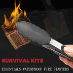 KAMaster 144 Pack Fire Starter Cubes - 35 Minutes Long Burning All Weather Firelighters, Waterproof & Windproof for Grill, BBQ, Fire Pit, Camping, Survival - Natural Wood Firelighters(Easy Ignite)